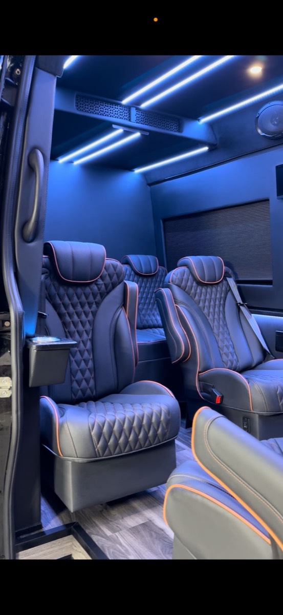 Luxury Sprinter JetVan interior view 3
